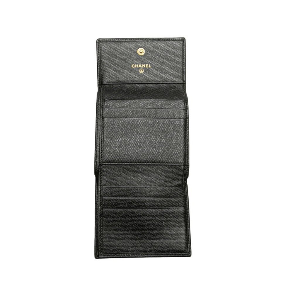 CHANEL Authentic Black Leather Wallet - Picture 6 of 10